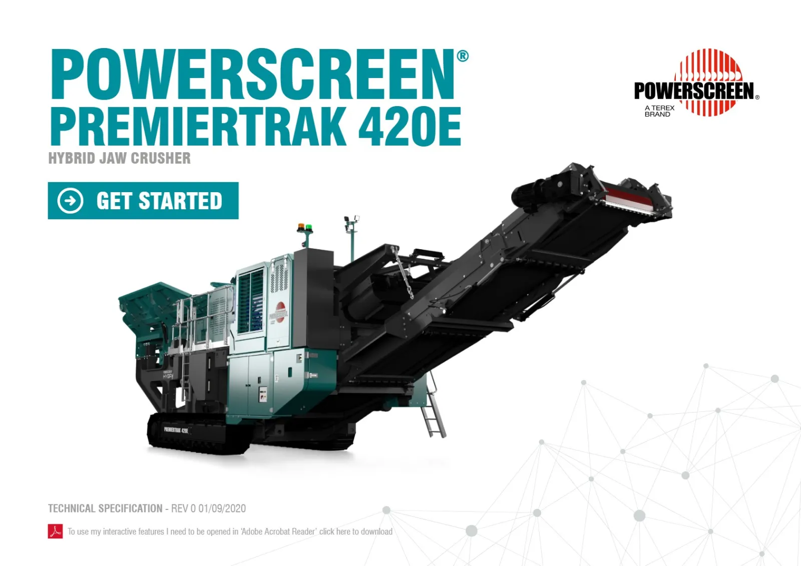 Powerscreen Premiertrak 420E Hybrid