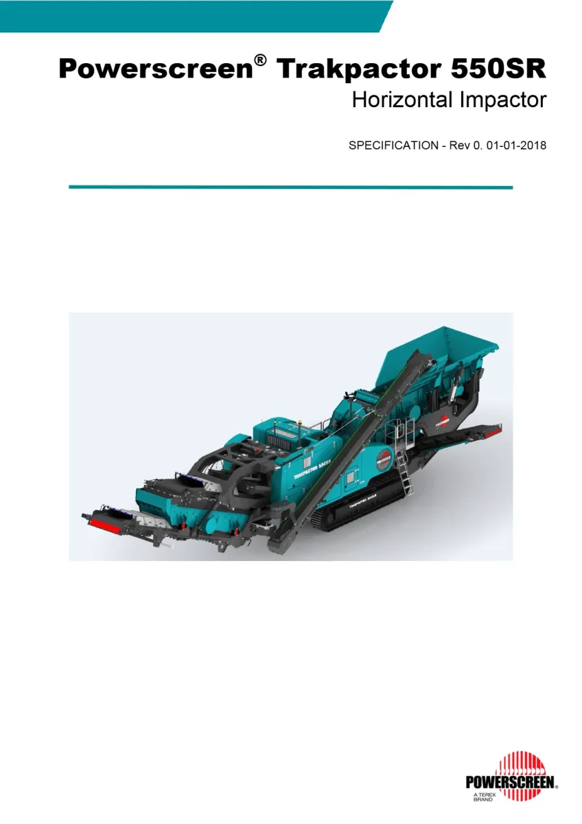 Powerscreen Trakpactor 550SR